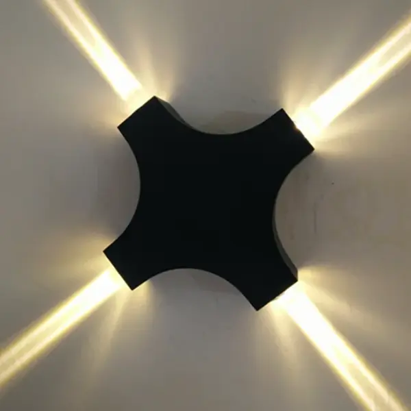 LED Cross Star Wall Light – Outdoor Waterproof Decorative Security Light for Homes & Buildings in Ghana