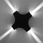 LED Cross Star Wall Light – Outdoor Waterproof Decorative Security Light for Homes & Buildings in Ghana