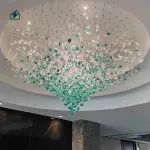 Luxury Color Crystal Stone Drop Chandelier for Hotels, Villas & Luxury Homes in Ghana
