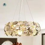 Modern LED Crystal Chandelier Gold – Luxury Ceiling Light for Homes, Hotels & Villas in Ghana