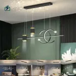 Modern Nordic Long Strip Pendant Light Ghana | Luxury Dining Room LED Chandelier
