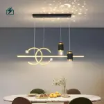Modern Nordic Long Strip Pendant Light Ghana | Luxury Dining Room LED Chandelier