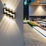 Modern SMD LED Up Down Outdoor Wall Light 12W Waterproof Aluminium Wall Lamp Ghana