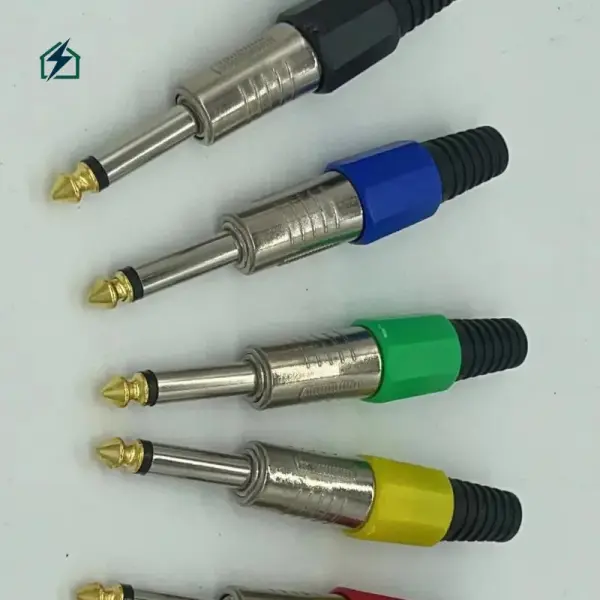 Monophonic Swiss 6.35mm Microphone Plug – Professional Audio Jack Connector for DJs & Studios in Ghana