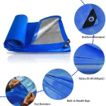 PE Waterproof Tarpaulin Sheet – Heavy Duty HDPE Rain & Sun Cover for Farms in Ghana
