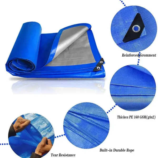 PE Waterproof Tarpaulin Sheet – Heavy Duty HDPE Rain & Sun Cover for Farms in Ghana
