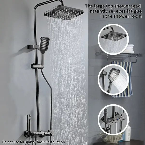 Piano Shower Set 4 Functions Rainfall Shower Ghana