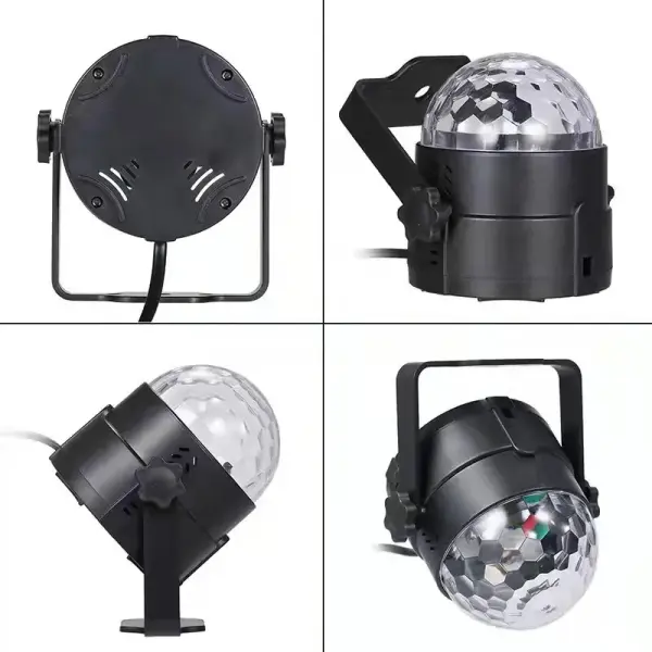 RGB Crystal Magic Ball LED Projection Light – Sound Activated DJ & Party Light