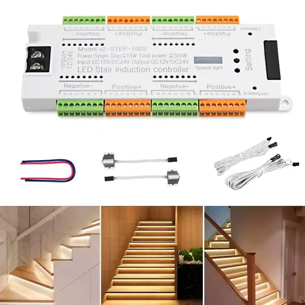 Smart LED Staircase Light Controller 32 Channel Motion Sensor DC12V–24V Ghana