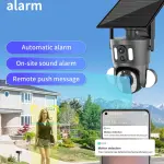 Solar Dual-Lens Outdoor Security Camera with Night Vision  for Homes & Businesses in Ghana