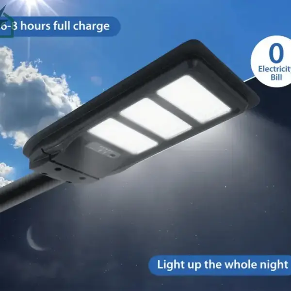 SUIMING 200W Solar LED Street Light – Motion Sensor Outdoor Security Light with Remote Control Ghana