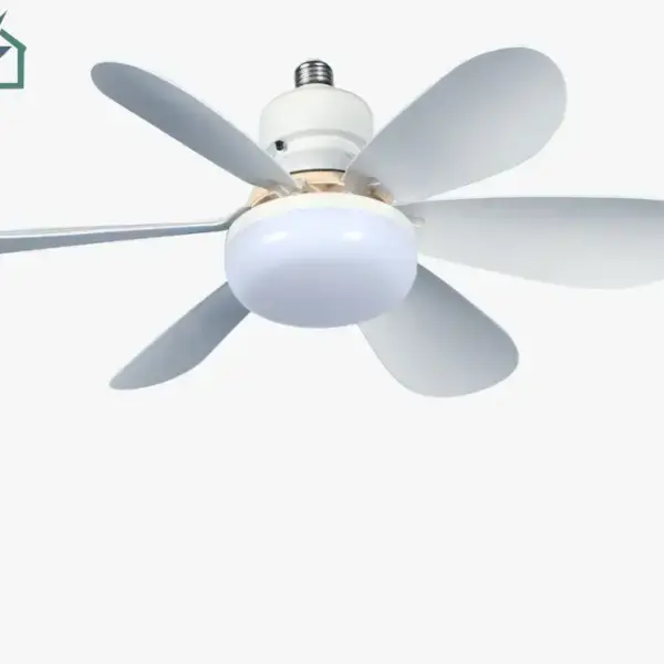 SUIMING Smart Remote E27 Screw Fan Light – 2-in-1 Ceiling Fan & Dimmable LED Light Ghana