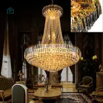 Traditional Luxury Golden Crystal Chandelier 6079 – LED Candle Ceiling Light for Living Room, Hotel & Dining Room Ghana