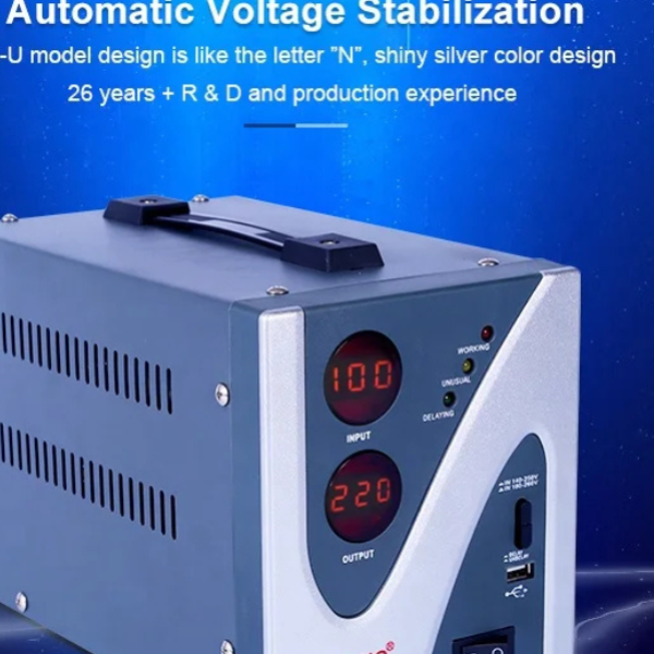 1000VA Digital Voltage Stabilizer 230V Ghana  Automatic Voltage Regulator with USB