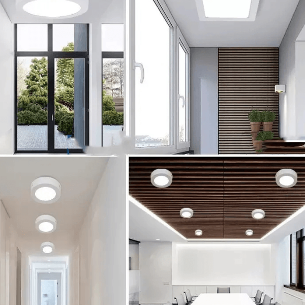 18W Surface Single Color LED Panel Light – Modern Surface Mount Ceiling Light for Homes & Offices in Ghana