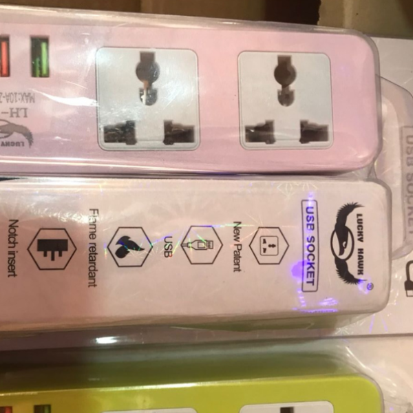 2 USB + 1 Type-C MINI Power Extension Socket Ghana  Multi-Function Charging Power Strip