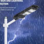 300W Integrated Solar Drive Street Light – Waterproof Outdoor LED Security Light for Homes & Businesses Ghana