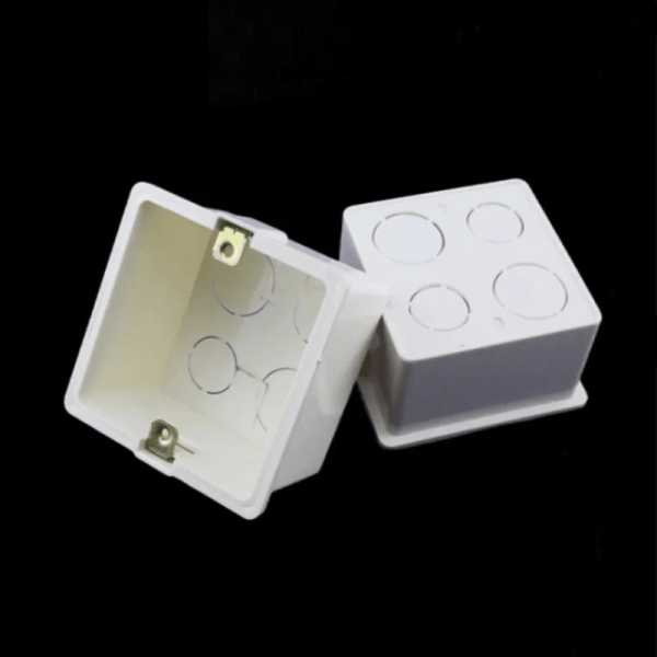 86 Type PVC Switch Box – Standard Wall Mount Electrical Back Box for Switches & Sockets in Ghana