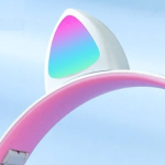Cute Cat Ear RGB Gaming Headset with Mic – Bluetooth 5.1 LED Gaming Headphones for Ghana