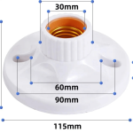 E27 Bulb Holder – Surface Mount Lamp Holder for LED & Energy-Saving Bulbs in Ghana
