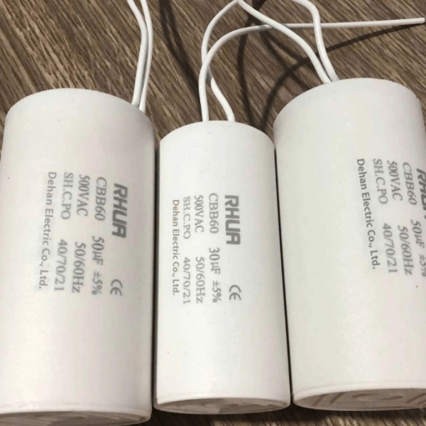 Fan Motor Running Capacitor 500V CBB60 – 15UF, 16UF, 20UF, 35UF & 40UF for Fans, Pumps & Air Conditioners Ghana