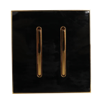 Frameless Gold 2 Gang Switch Ghana  Big Button 86 Luxury Wall Switch
