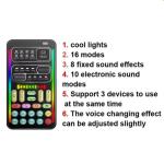 I9 Portable Voice Changer & Audio Mixer – Rechargeable Live Streaming Sound Card for Phones & Laptops Ghana