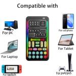 I9 Portable Voice Changer & Audio Mixer – Rechargeable Live Streaming Sound Card for Phones & Laptops Ghana