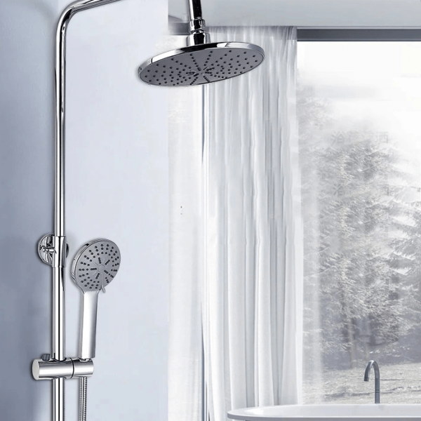 Adjustable Rainfall Shower Set – Luxury Hot & Cold Bathroom Shower System for Homes, Hotels & Apartments Ghana