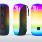 Portable Wireless Bluetooth Speaker with RGB LED Lights – Rechargeable Mini Party Speaker for Ghana