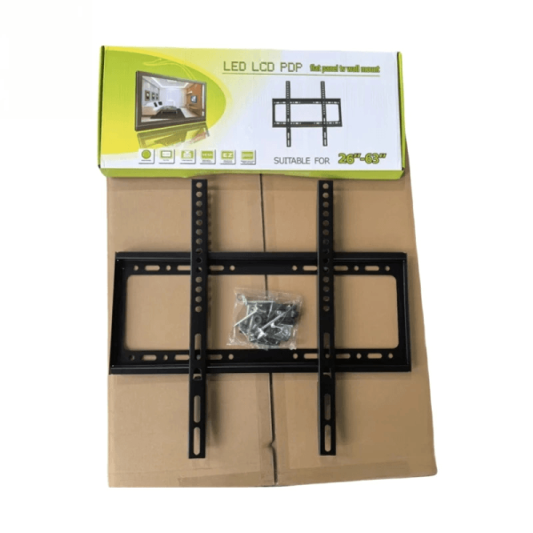 Steel TV Wall Bracket for 14–85 Inch LCD, LED & Smart TVs – Heavy-Duty Fixed TV Wall Mount Ghana