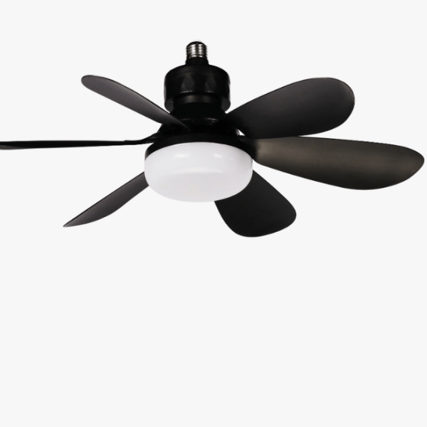 SUIMING Smart Remote E27 Screw Fan Light – 2-in-1 Ceiling Fan & Dimmable LED Light Ghana