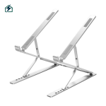Double-Layer Foldable Aluminum Laptop Stand – Ergonomic & Cool for Laptops (Physical Item)