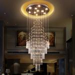Nordic Long Crystal Chandelier 6079 – Luxury Staircase Ceiling Light