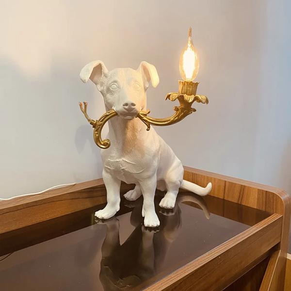 Dog Resin Statue Table Lamp – Decorative Bedside Lamp Ghana