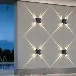 LED Cross Star Wall Light – Outdoor Waterproof Decorative Security Light for Homes & Buildings in Ghana