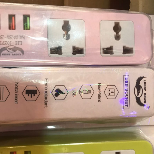 2 USB + 1 Type-C Socket MINI Power Extension socket Ghana