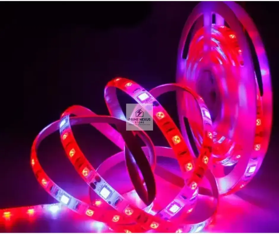 100m Waterproof Full Spectrum LED Grow Strip Light with 96 LEDs – Ghana Flexible Strip Design
