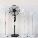16 Inch Solar Rechargeable Standing Fan with Solar Panel – High Power Cooling Fan for Dumsor in Ghana