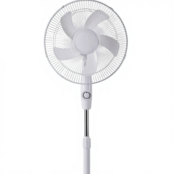 16 Inch Solar Rechargeable Standing Fan with Solar Panel – High Power Cooling Fan for Dumsor in Ghana