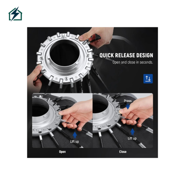 NEEWER 47.2″ Softbox – Big Studio Light Modifier for Photography & Video (Physical Item)