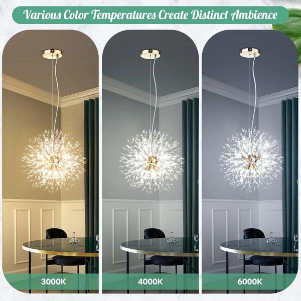 Modern Dandelion Firework Crystal Chandelier – Luxury LED Lighting Ghana