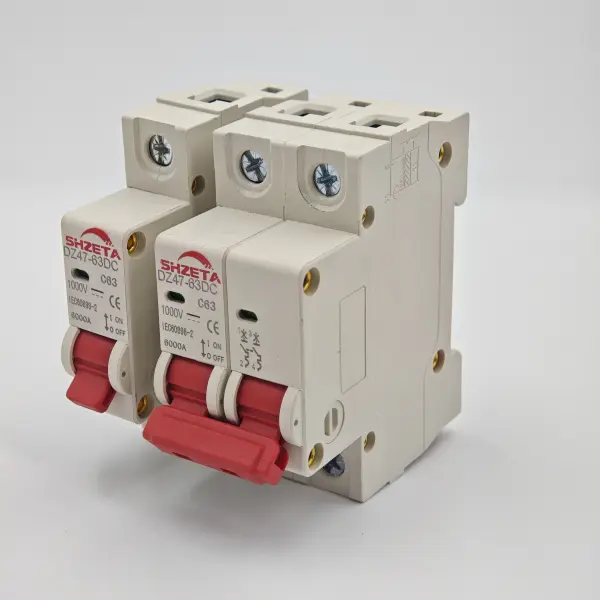 2 Pole 6A–63A 220V AC MCB C Curve 6kA Circuit Breaker