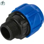 2.5 Inch HDPE Male Thread Adaptor (75mm) – Heavy Duty Compression Pipe Fitting for Water Supply & Irrigation Ghana