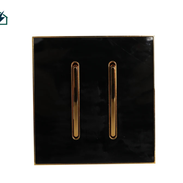 Frameless Gold 2 Gang Switch – Ghana