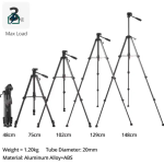 YUNTENG VCT-668 RM Aluminum Camera Tripod Ghana – Stable & Smooth Video