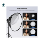 NEEWER 47.2″ Softbox – Big Studio Light Modifier for Photography & Video (Physical Item)