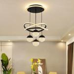 Nordic LED Ring Chandelier HQ9209 – Modern Crystal Ceiling Light