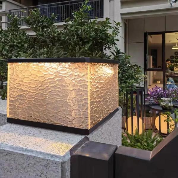 Outdoor Modern Solar LED Gate Pillar Light – Waterproof IP65 Ghana