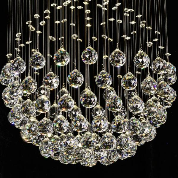 Modern Spiral Crystal Rain Drop Chandelier 6002 – Luxury Ceiling Light